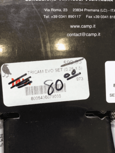 CAMP EVO Tricam Set - Size .25-1.5