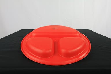 Plastic Camping Plate with Compartments