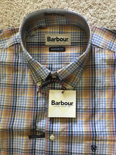  Barbour Short Sleeve Shirt - Mens Large