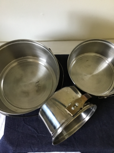  Camp Cookware - Three Pot Set
