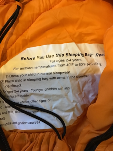 Morrison Outdoors Big Mo 40° Synthetic Sleeping Bag - Youth 2-4 years